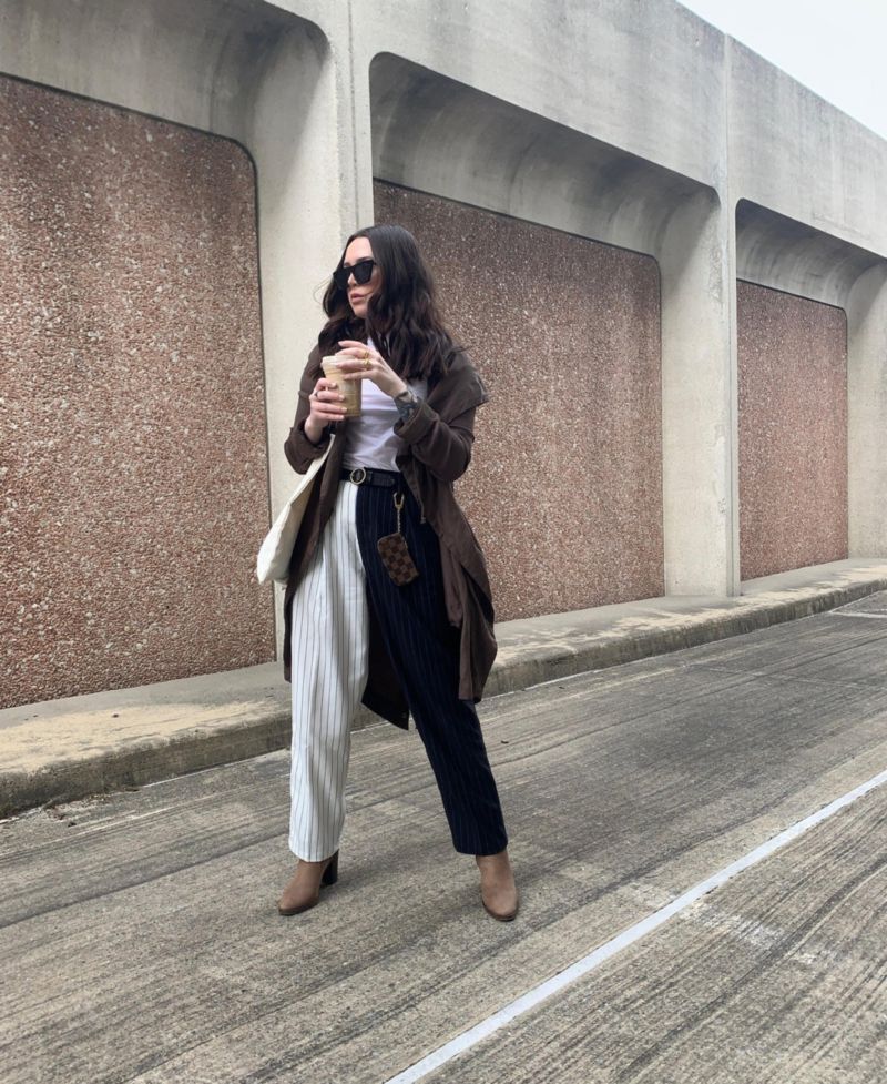 Women's Happy Hour Mix Fabric Trousers