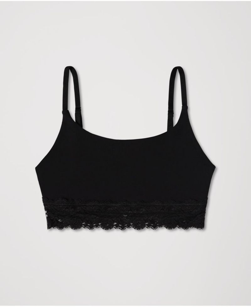 Women's Lace Modern Scoop Bralette Made With Organic Cotton