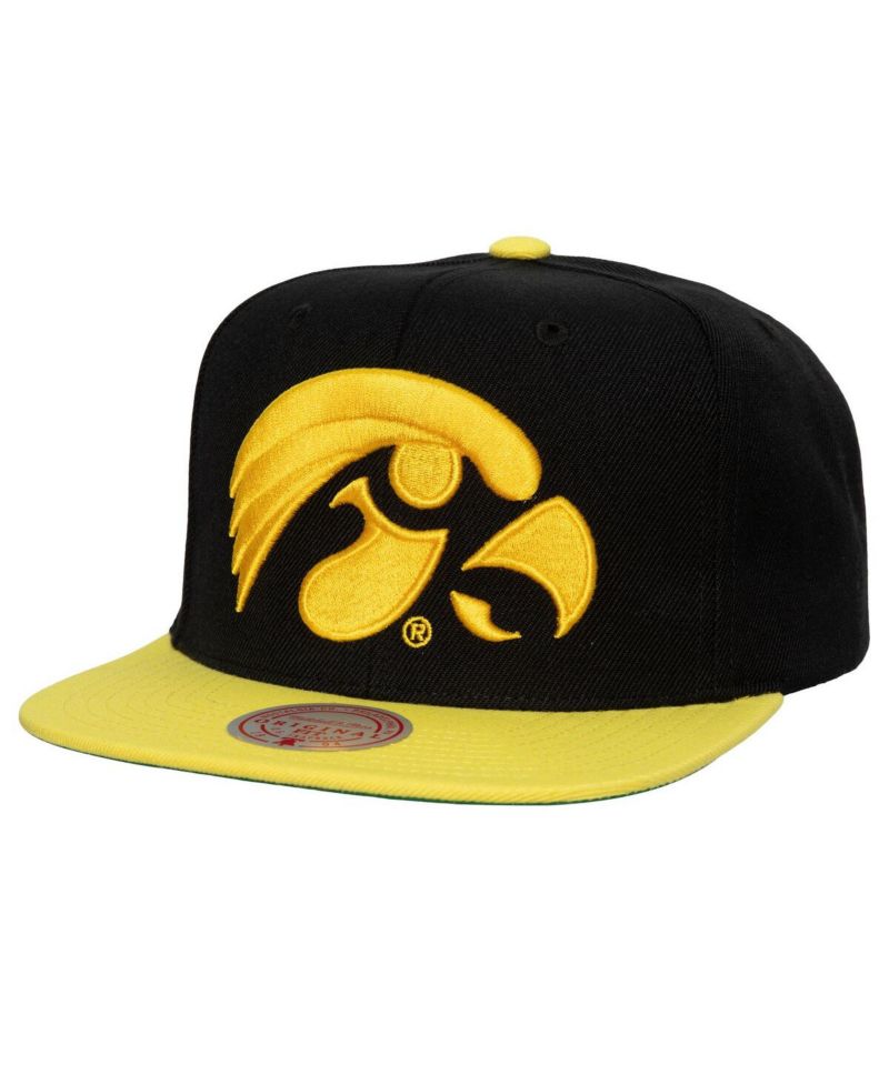 Men's Black, Gold Iowa Hawkeyes 2-Tone 2.0 Snapback Hat