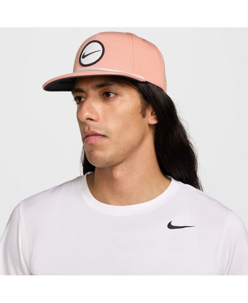 Men's and Women's Coral Retro Pro Performance Snapback Hat