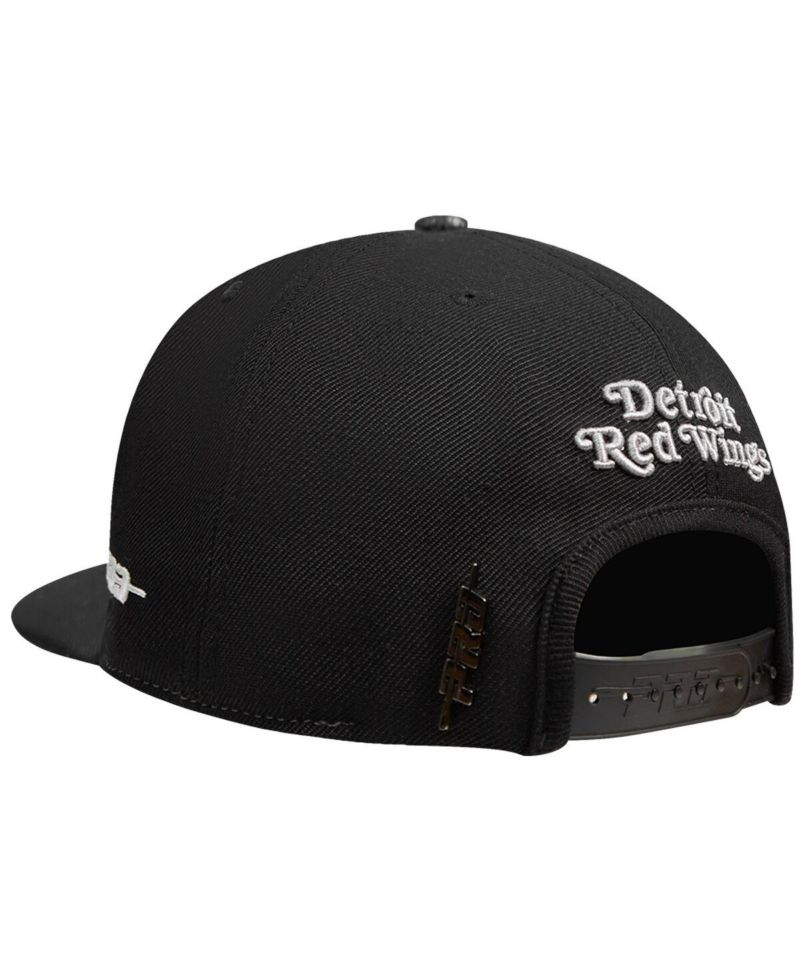 Men's Cream Detroit Red Wings French Terry Snapback Hat