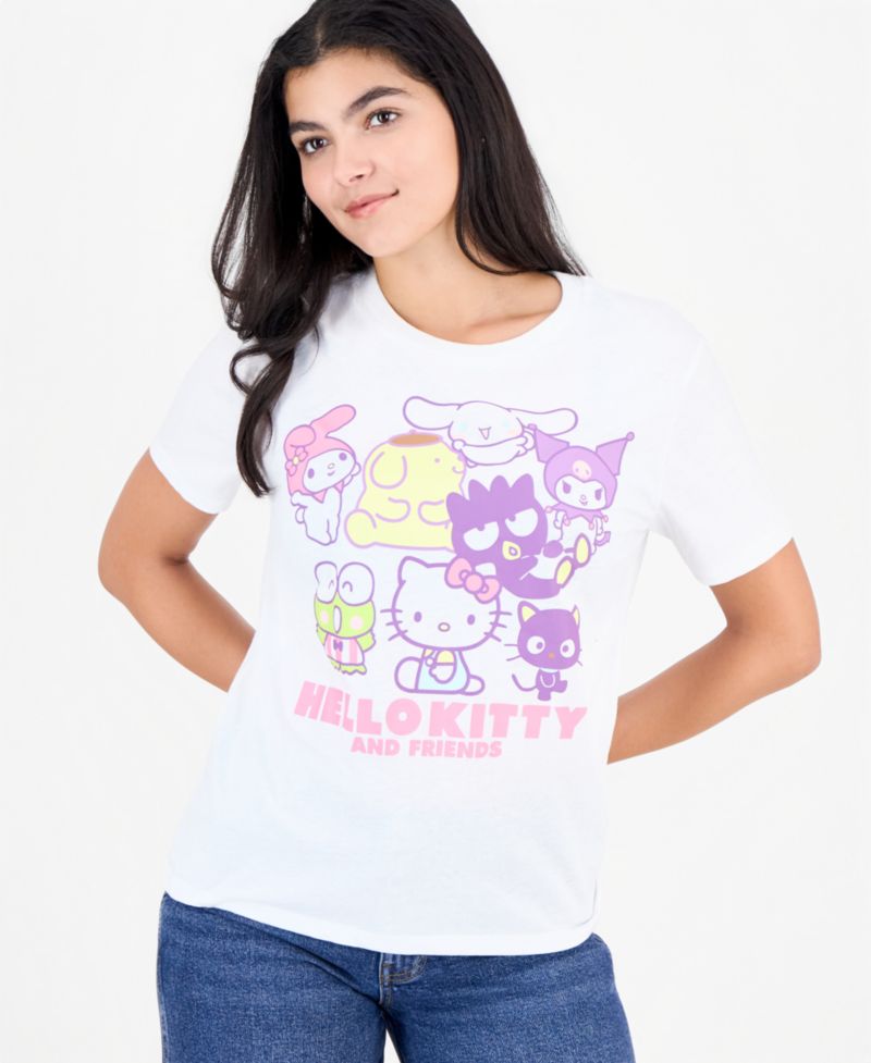 Juniors' Hello Kitty And Friends Graphic T-Shirt