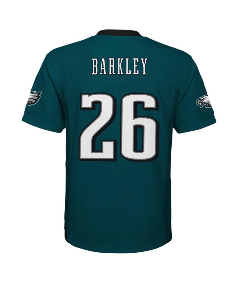 Big Boys and Girls Saquon Barkley Midnight Green Philadelphia Eagles Team Replica Jersey