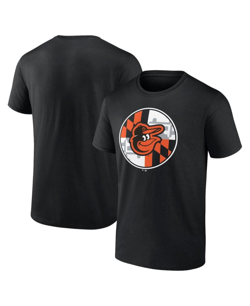 Men's Black Baltimore Orioles Flag T-Shirt