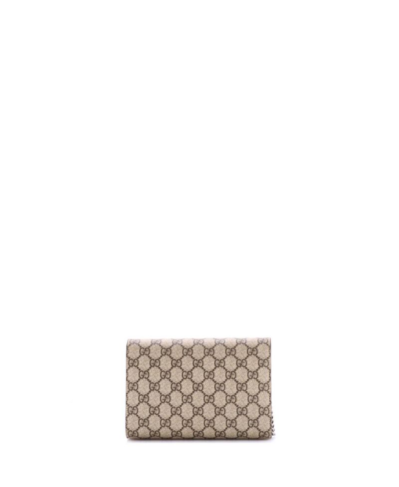 Small Dionysus Chain Wallet GG Coated Canvas