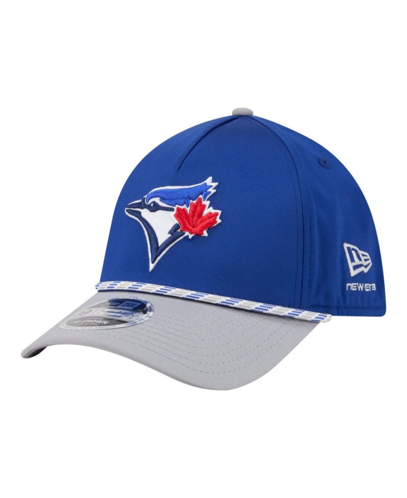 Men's Royal/Grey Toronto Blue Jays Rope M-Crown A-Frame 39THIRTY Flex Hat
