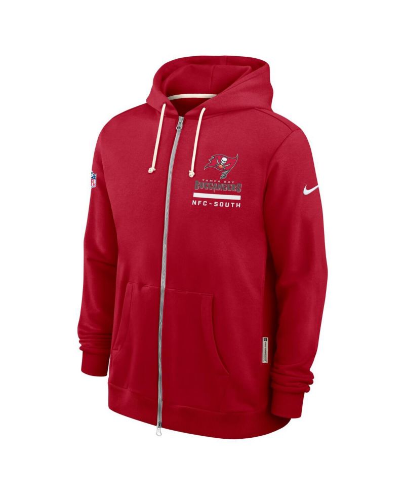 Men's Red Tampa Bay Buccaneers Sideline Standard Issue Utility Player Dri-FIT Full-Zip Hoodie