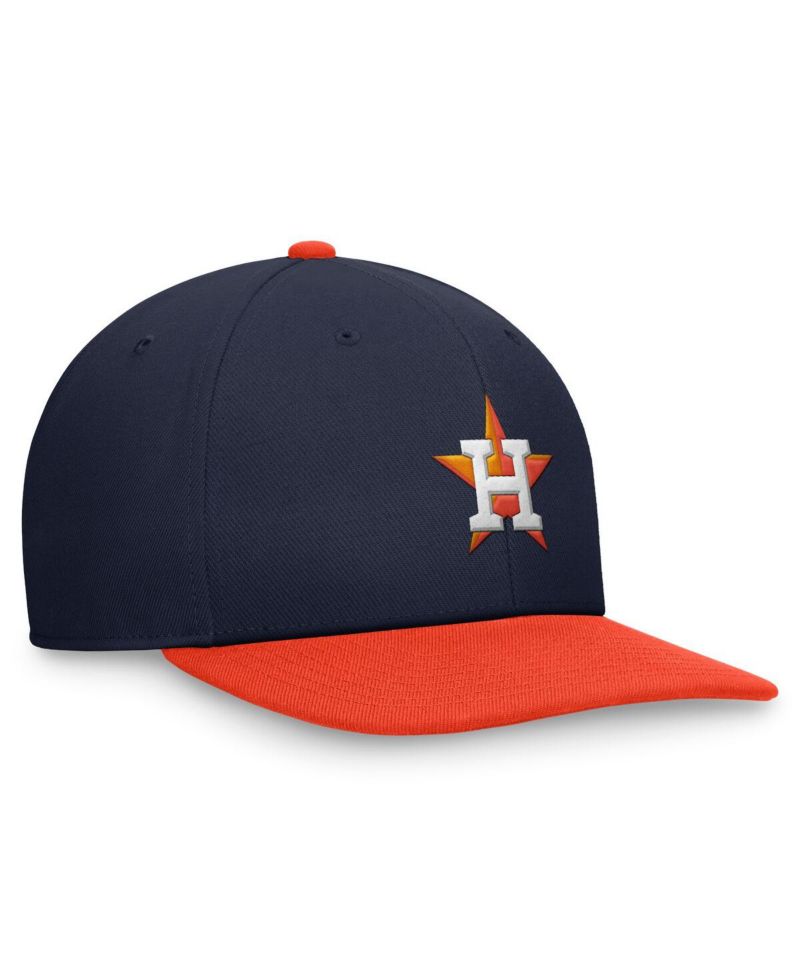Men's Navy, Orange Houston Astros Evergreen Two-Tone Snapback Hat