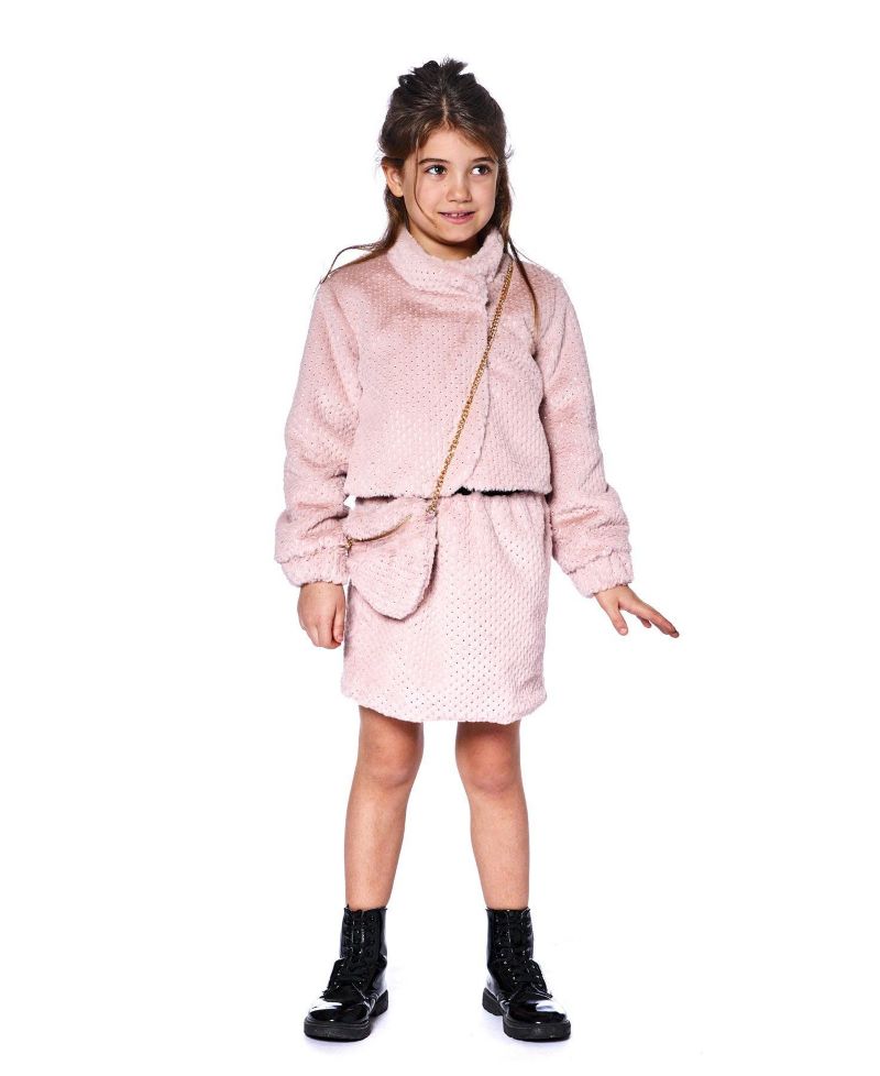 Girl Fake Fur Skirt Pink - Toddler|Child