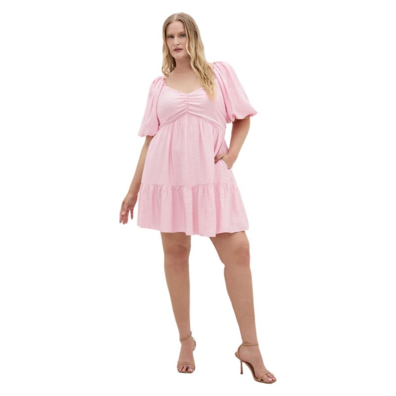 women's Plus Size Mindy Babydoll Mini Dress