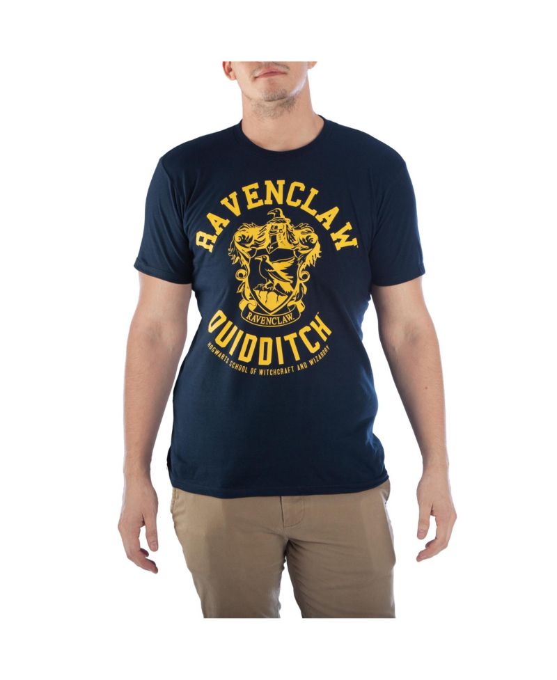 Men's Ravenclaw House Crest Quidditch Navy Graphic Tee Shirt- 3XL