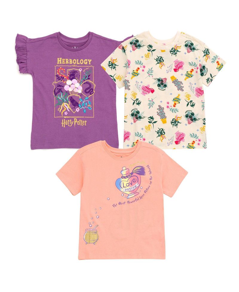 Girls' (5-16) 3 Pack Logo T-Shirt