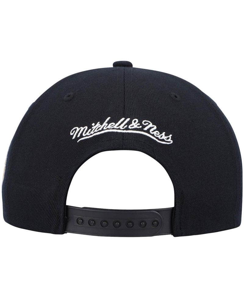 Men's Black Indiana Pacers Hardwood Classics Script 2.0 Snapback Hat