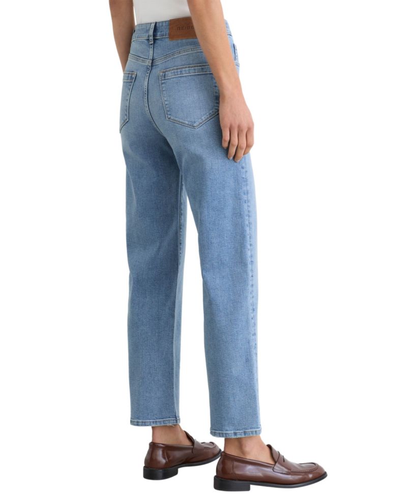 Petite Lana High-Waisted Straight-Leg Cropped Jeans, 25" Inseam