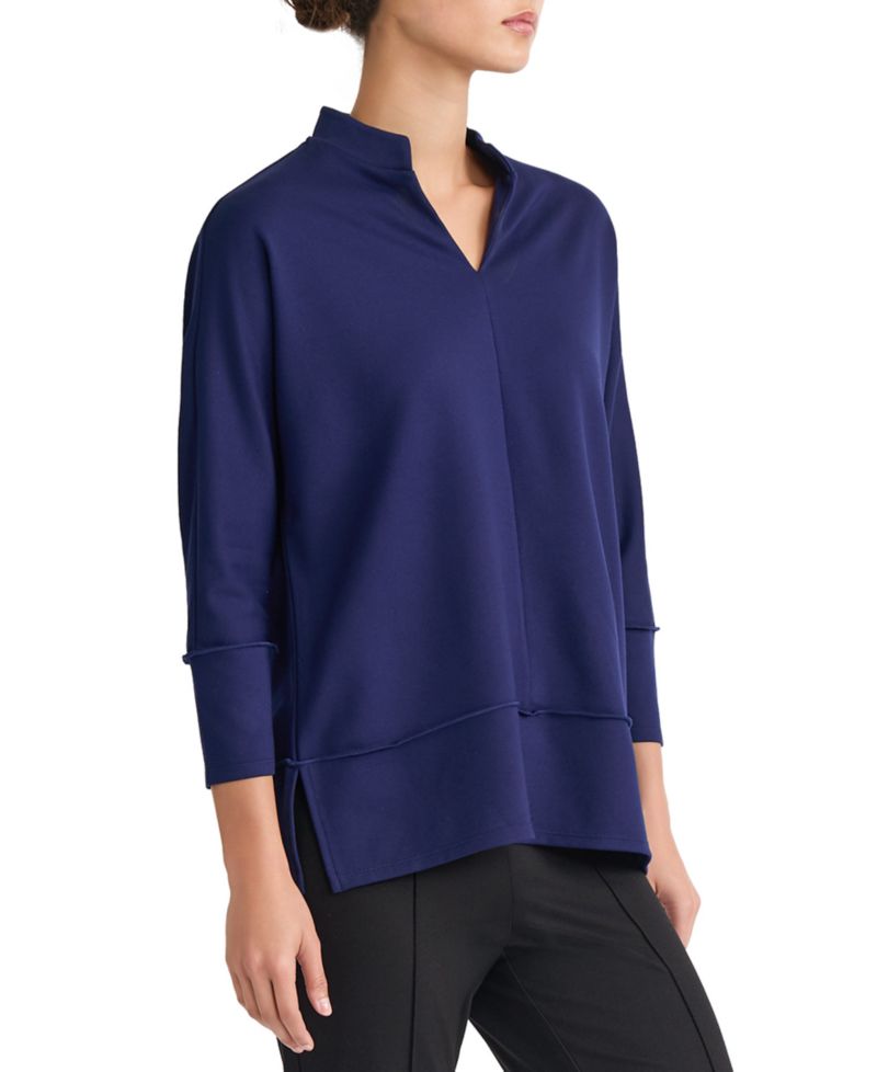 Petite Johnny Collar Top