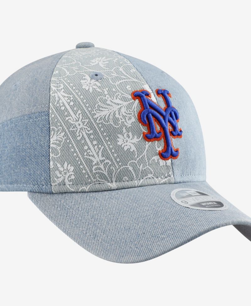 Women's New York Mets Denim Patchwork 9TWENTY Adjustable Hat