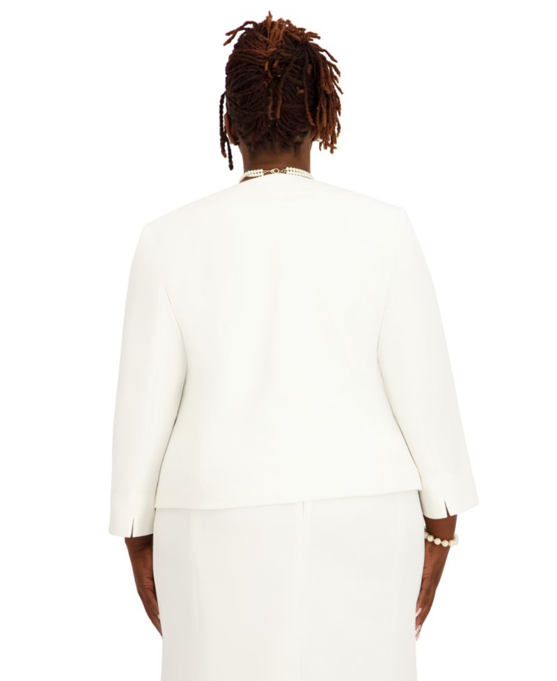 Women's Imitation Pearl Embellished Cardigan, Regular and Plus Size