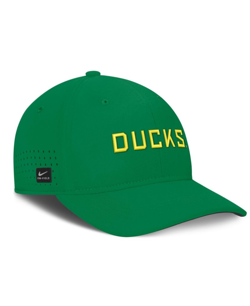 Men's Green Oregon Ducks Gameday Aerobill Swooshflex Dri-FIT Hat