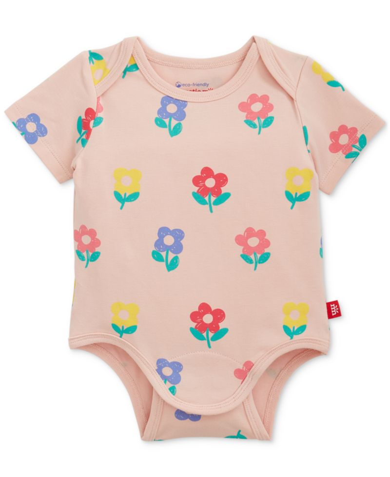 Baby Girls' Short-Sleeve Bodysuit and Pants, 3-Piece Set