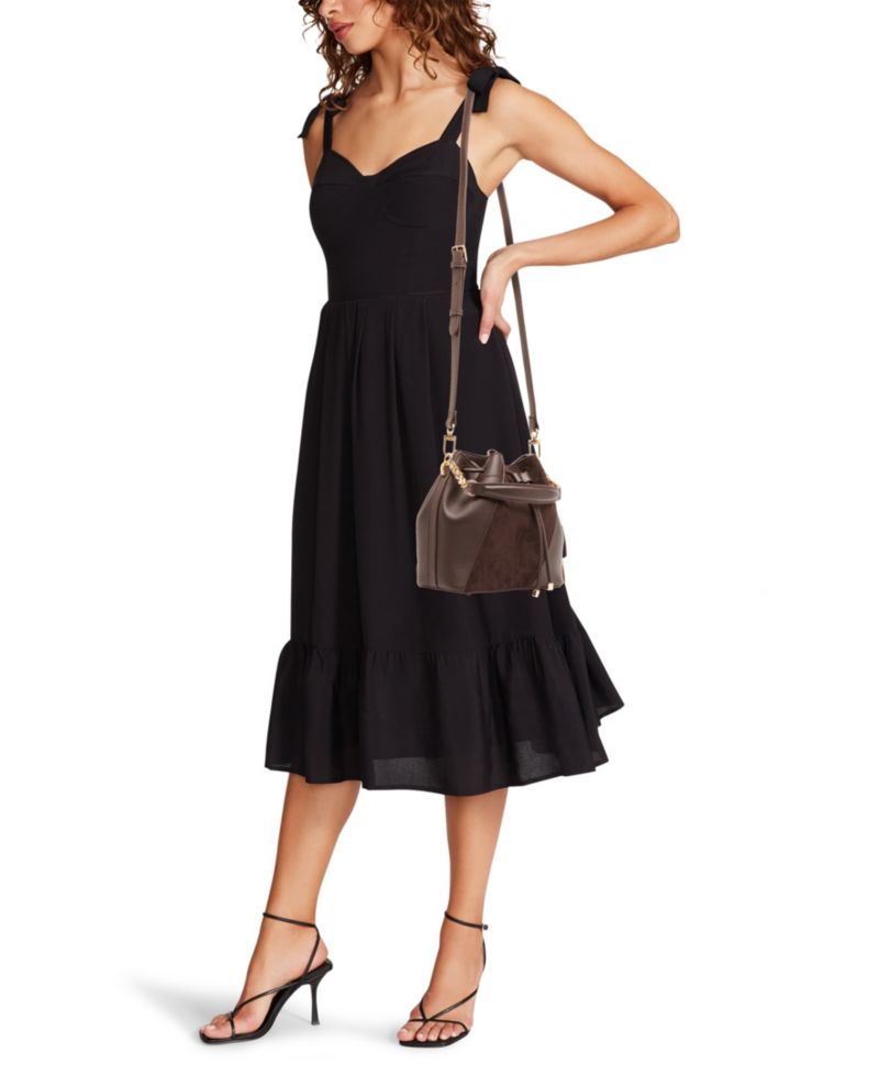Convertible Strap Small Bucket Handbag
