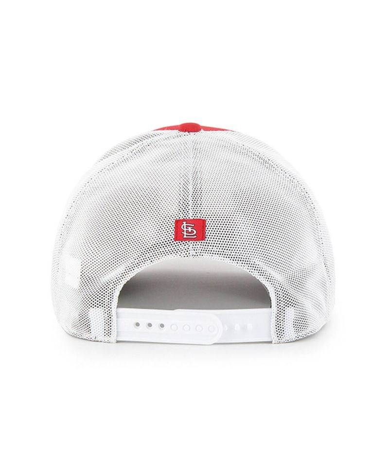 Men's Red/White St. Louis Cardinals Scratch Adjustable Trucker Hat