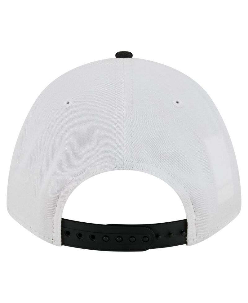 Men's White/Black Oregon State Beavers Arch Two-Tone Rope 9FORTY A-Frame M-Crown Adjustable Hat