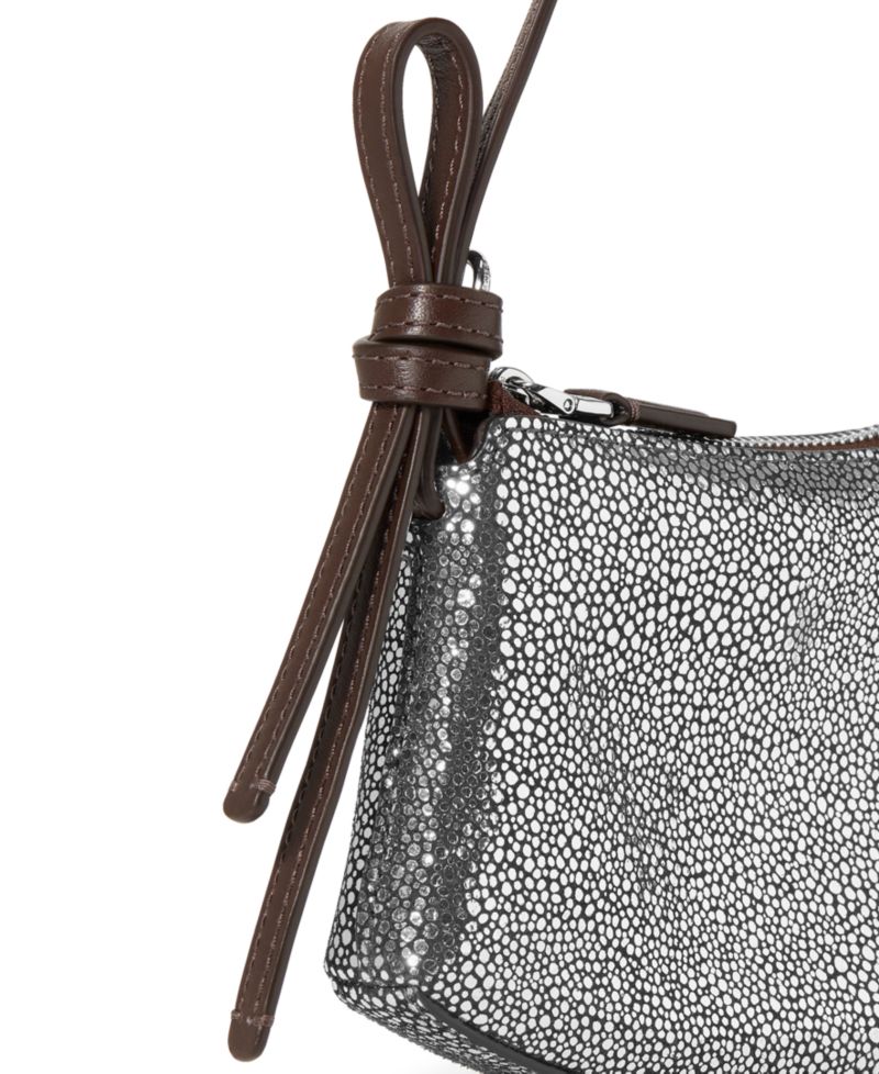Loop Metallic Dot Printed Small Pochette Bag