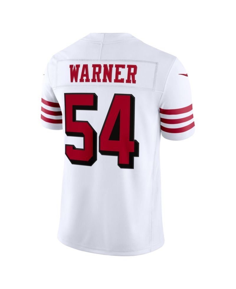 Men's Fred Warner White San Francisco 49ers Alternate Vapor F.U.S.E. Stitched Limited Jersey