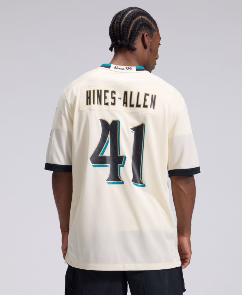 Men's Josh Hines-Allen Natural Jacksonville Jaguars 2026 Rivalries Collection Game Jersey