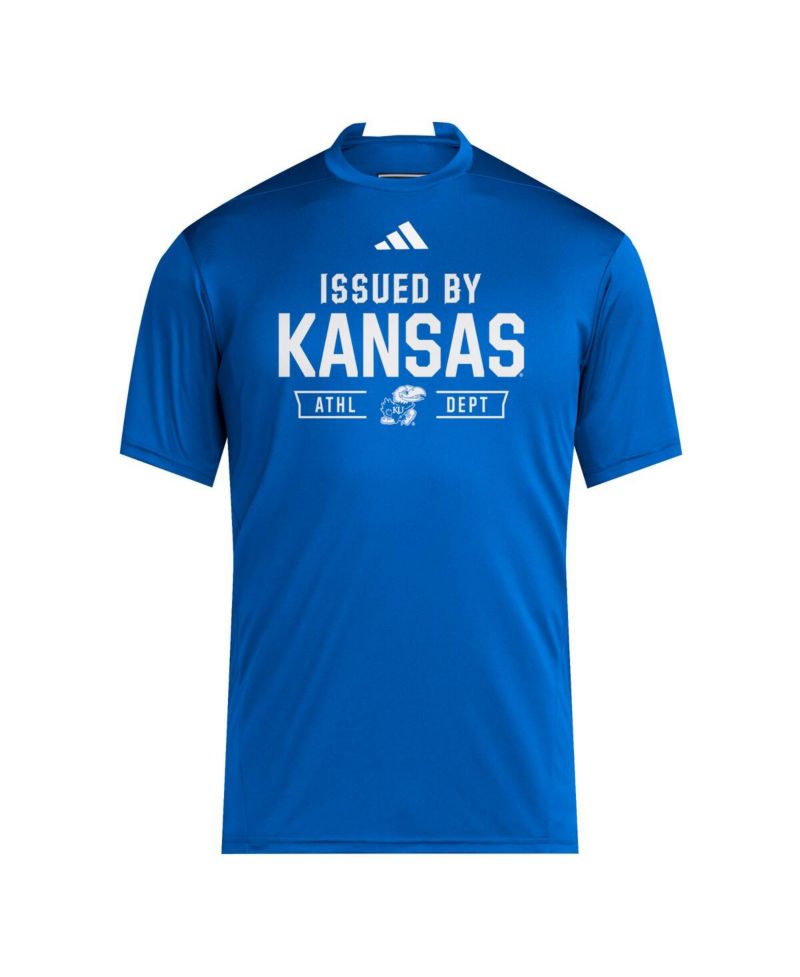 Men's Royal Kansas Jayhawks 2025 Training Performance Team T-Shirt