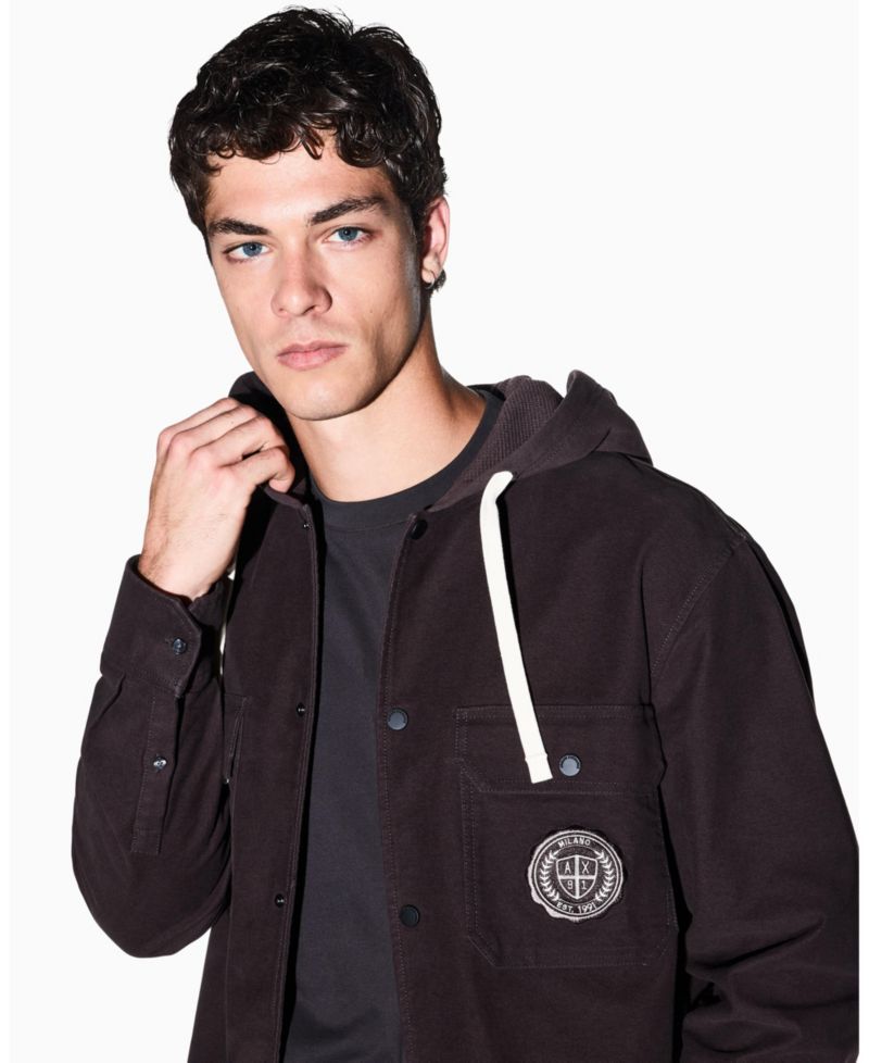 Men's Crossover Hooded Jacket