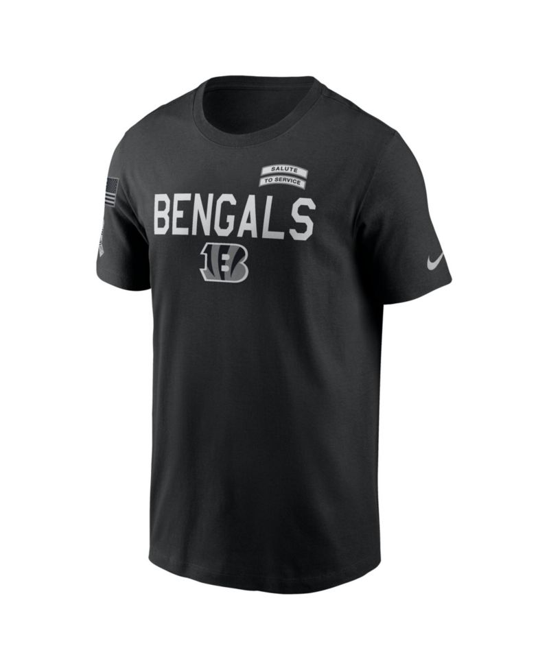 Men's Black Cincinnati Bengals 2026 Salute to Service Sideline Dri-FIT T-Shirt