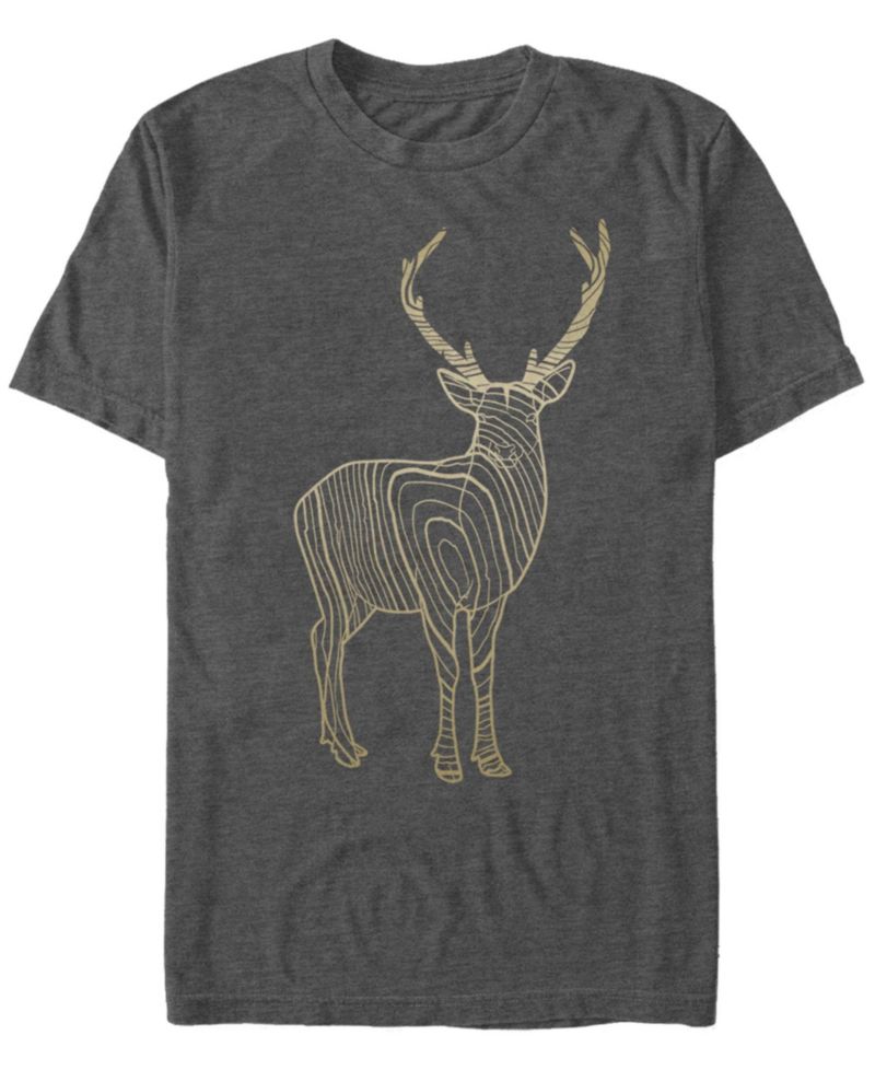 Men's Stag Tree Grain Short Sleeve Crew T-shirt