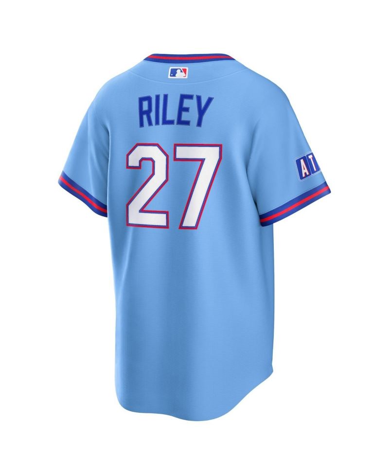 Men's Austin Riley Powder Blue Atlanta Braves 2026 City Connect Stadium Jersey