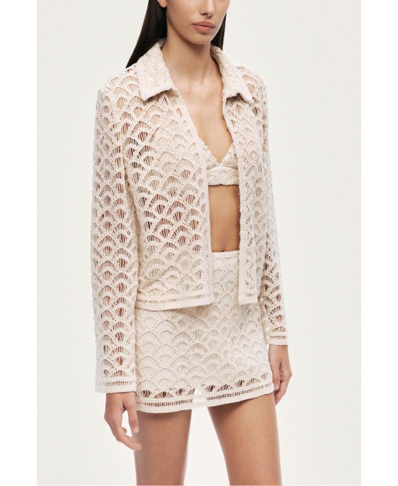 Women's Cropped Lace Jacket