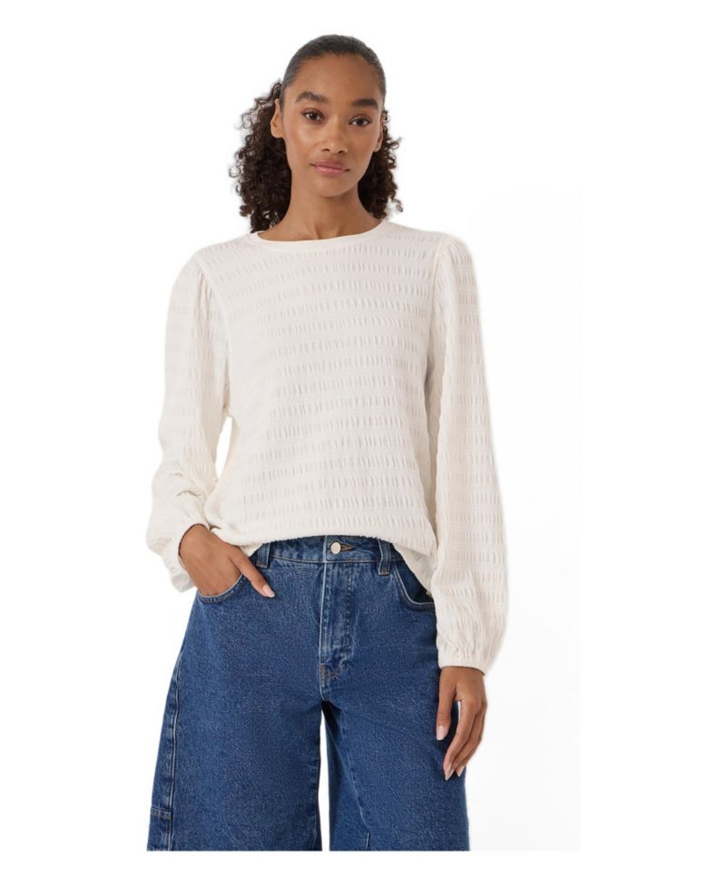 Women's Thalia Seersucker Jersey Top