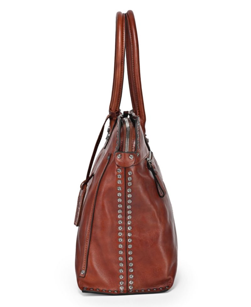 Soul Stud Large Leather Satchel Bag