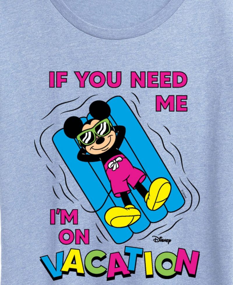 Plus Size Disney Mickey on Vacation Short-Sleeve Graphic T-Shirt
