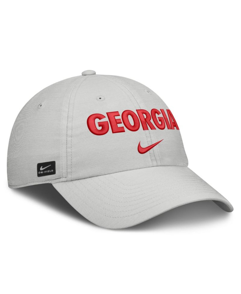 Men's and Women's Gray Georgia Bulldogs 2026 On-Field Gameday Club Adjustable Hat