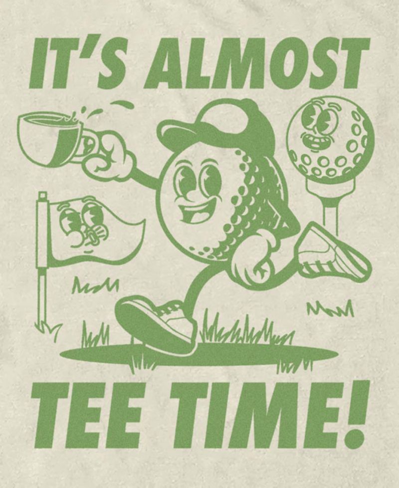 Men's Almost Tee Time Golf Graphic T-Shirt