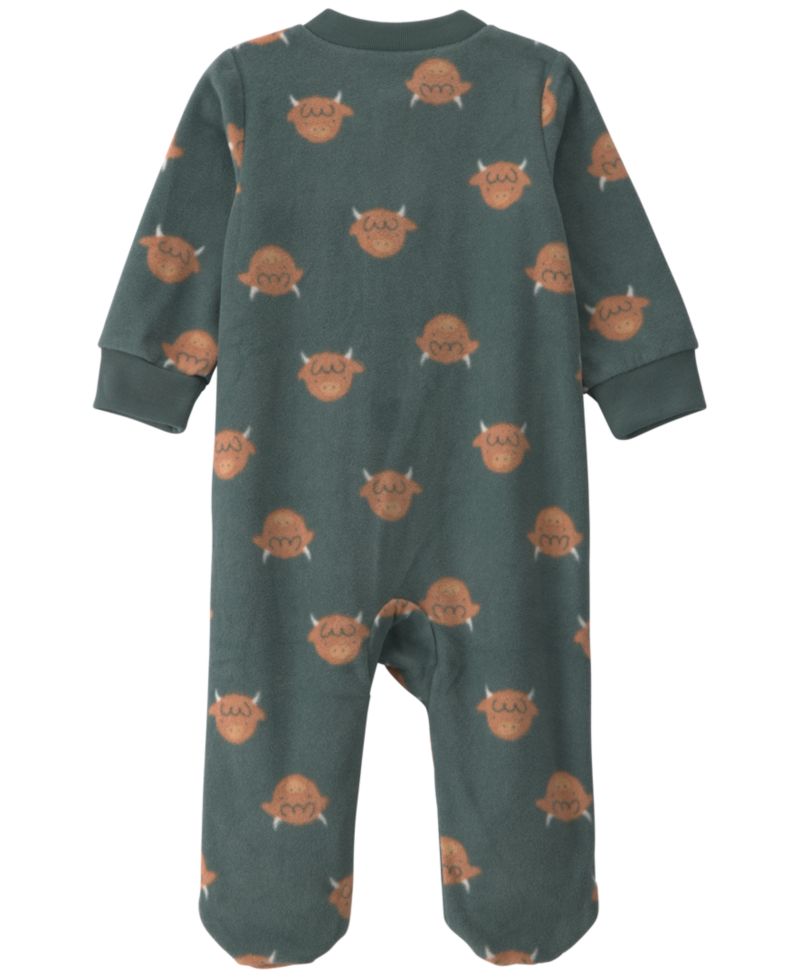 Baby Boys' Farm 2-way Zip Footed Fleece Sleep & Play Pajamas