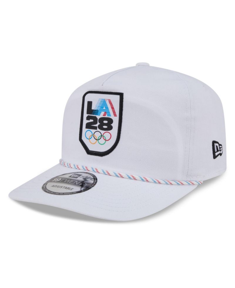 Men's White LA28 Rope 19TWENTY Adjustable Hat