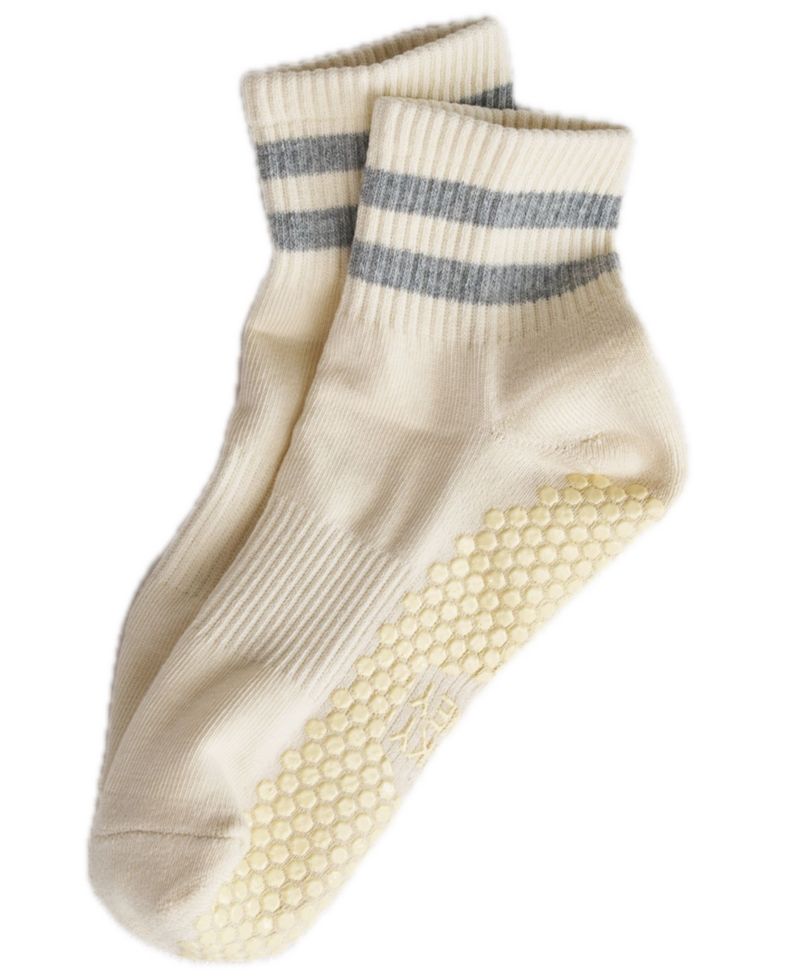 Lucky Honey Women's Athletic Stripe Boyfriend Quarter Socks