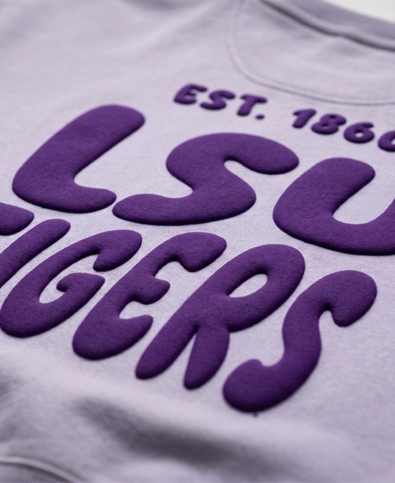 Women's Purple LSU Tigers Cloud Sweatshirt