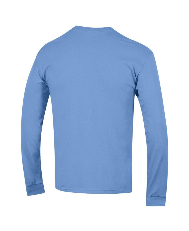 Men's Carolina Blue North Carolina Tar Heels Arch Over Logo Long Sleeve T-Shirt