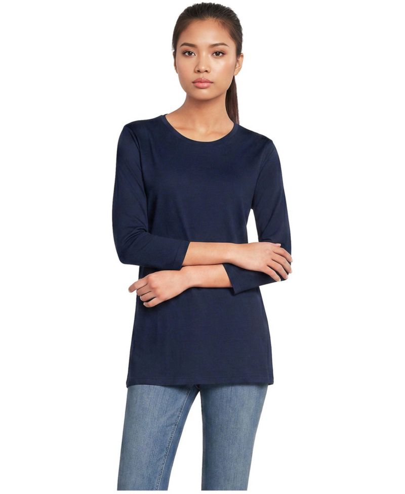 Women's 3/4 Sleeve Cotton Supima Tunic