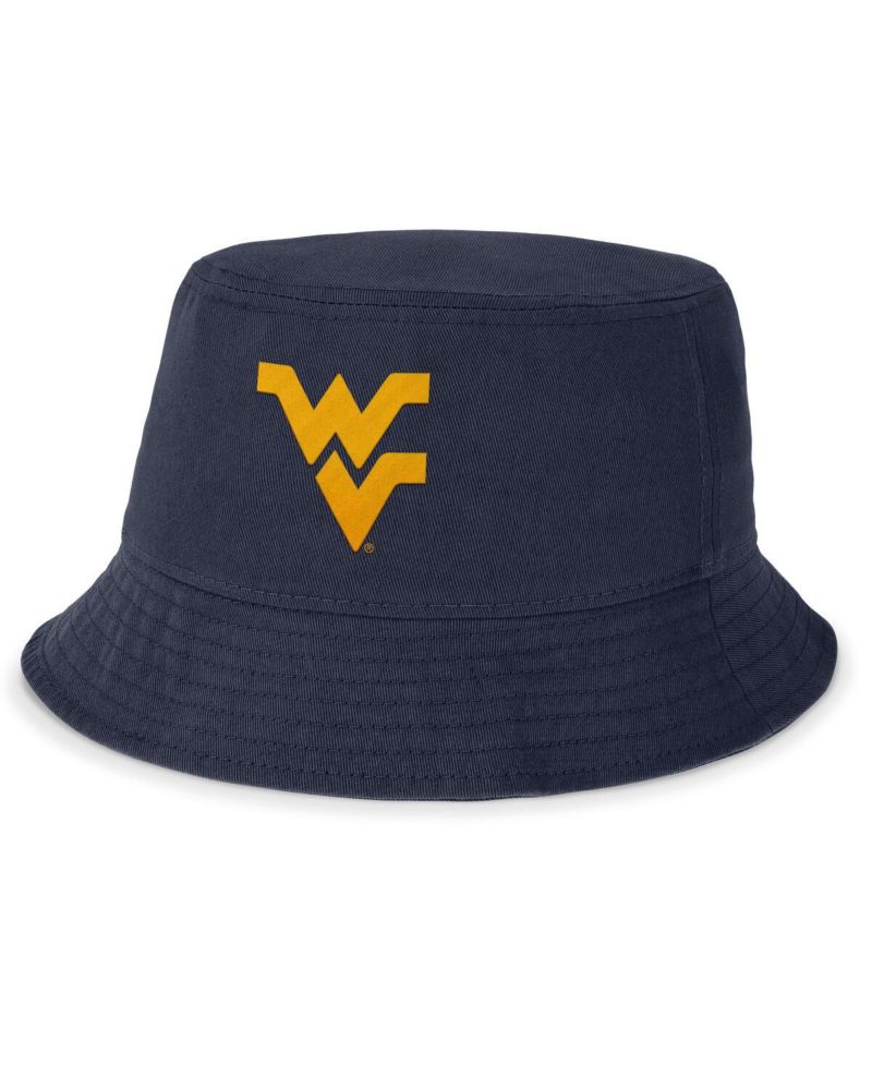 Men's Navy West Virginia Mountaineers Apex Bucket Hat