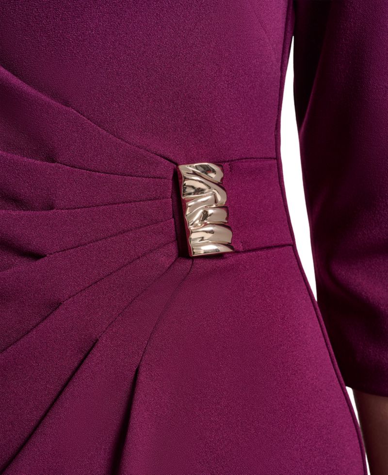 Petite Boat Neck Sheath Dress