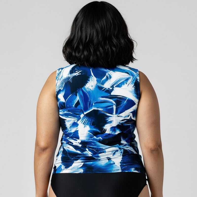 Plus Size Closed Back UPF 50+ Tankini Maya Swim Top