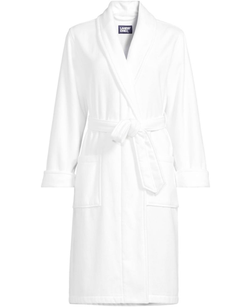 Women's Petite Cotton Terry Knee Length Spa Bath Robe